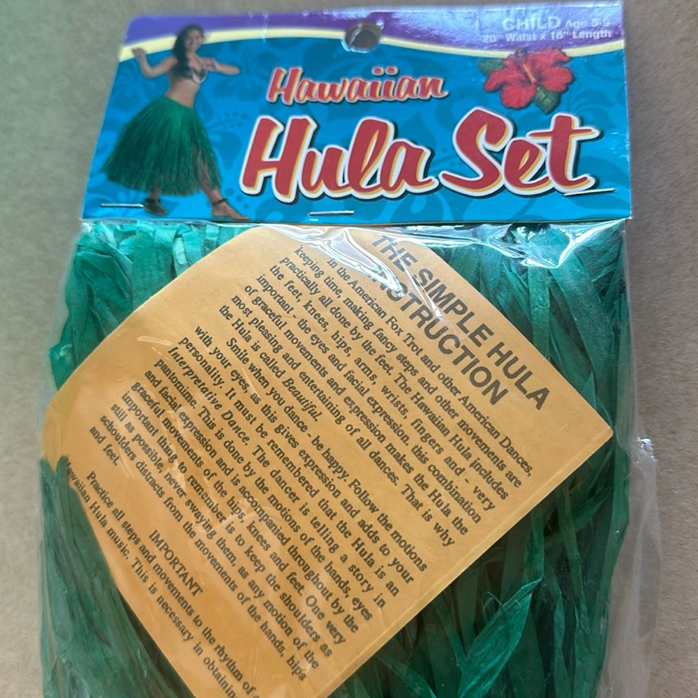 HAWAIIAN HULA SKIRT 100% RAFIA
